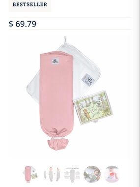 Pink Ollie swaddle